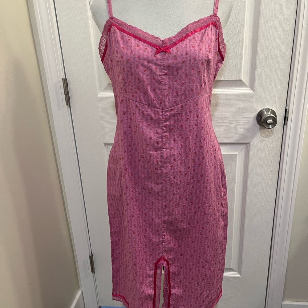 Vintage Betsey Johnson NWT cotton slip dress size L